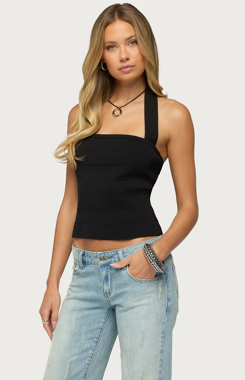 Edikted Esmerela Bandage Halter Top