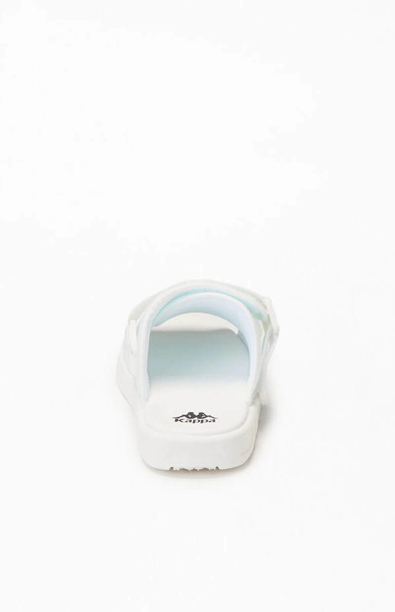 Kappa White Authentic Bastian 1 Slide Sandals