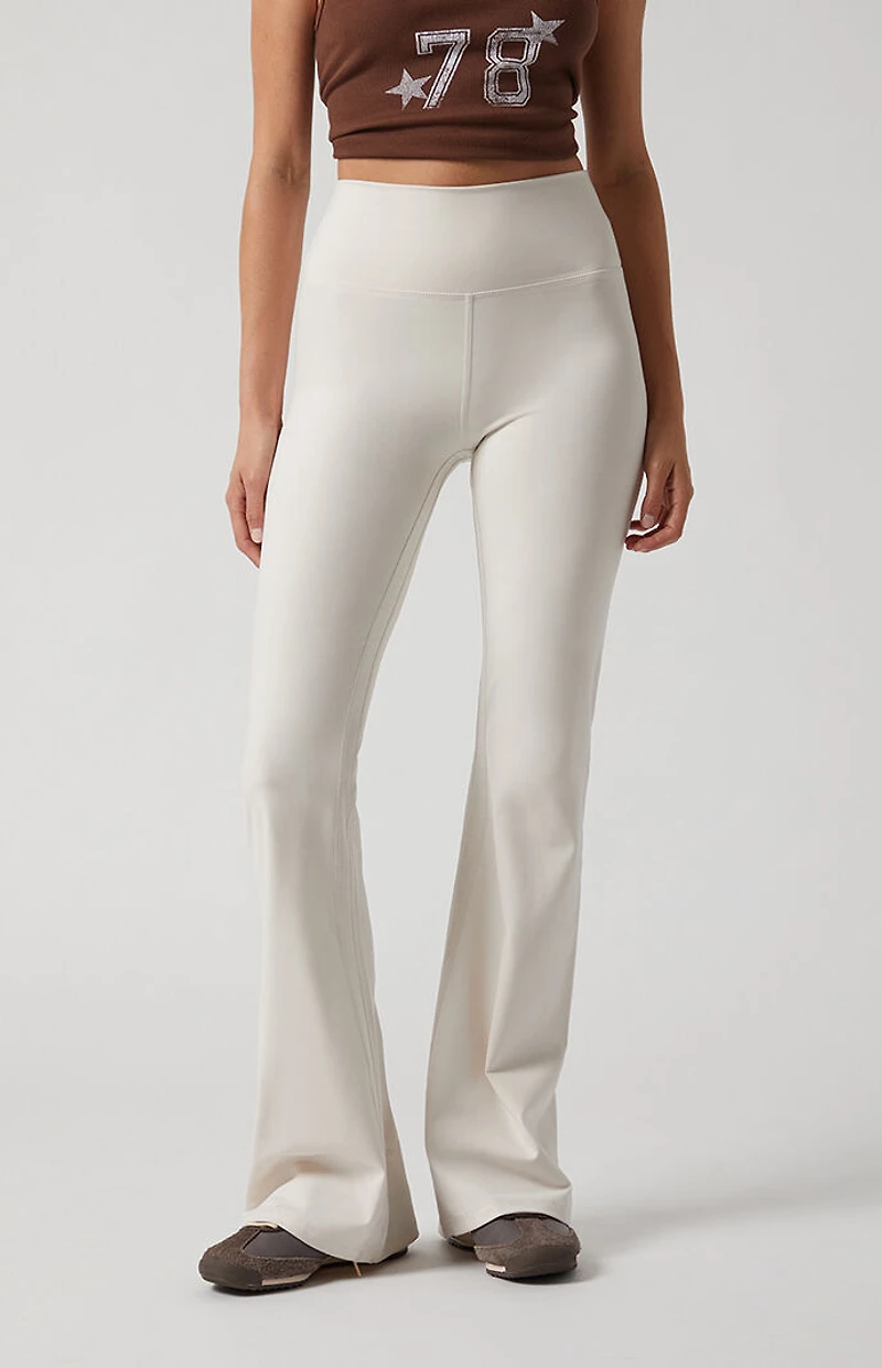 PAC 1980 WHISPER Active Ivory Franchise Flare Yoga Pants