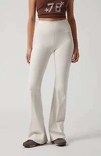 PAC 1980 WHISPER Active Ivory Franchise Flare Yoga Pants