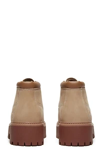 Timberland Women's Beige Stone Street Mid Lace-Up Boots