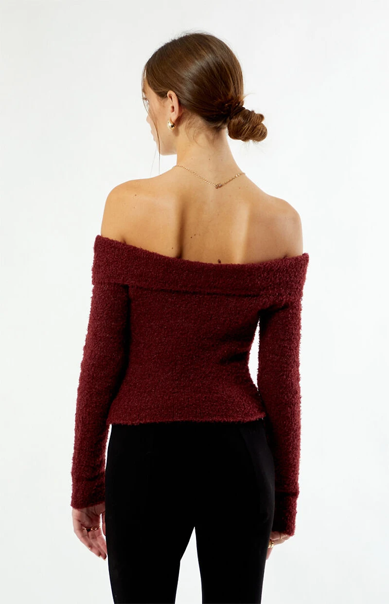 Beverly and Beck Cadence Off-The-Shoulder Sweater