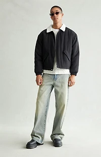 Pacsun Blake Extreme Baggy Jeans Light Blue Tinted