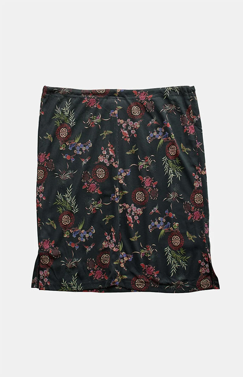 PS VINTAGE Black 2000s Y2K Midi Skirt