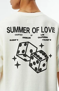 Pacsun Summer of Love Dice Waffle Knit T-Shirt