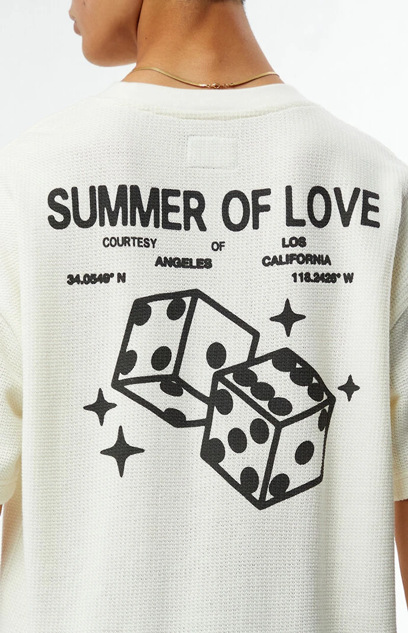 PS Basics Summer of Love Dice Waffle Knit T-Shirt