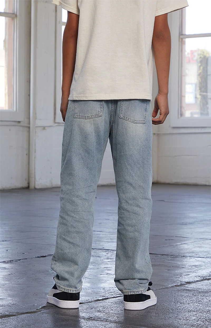 Pacsun Kids Straight Leg Jeans Light Blue Tint
