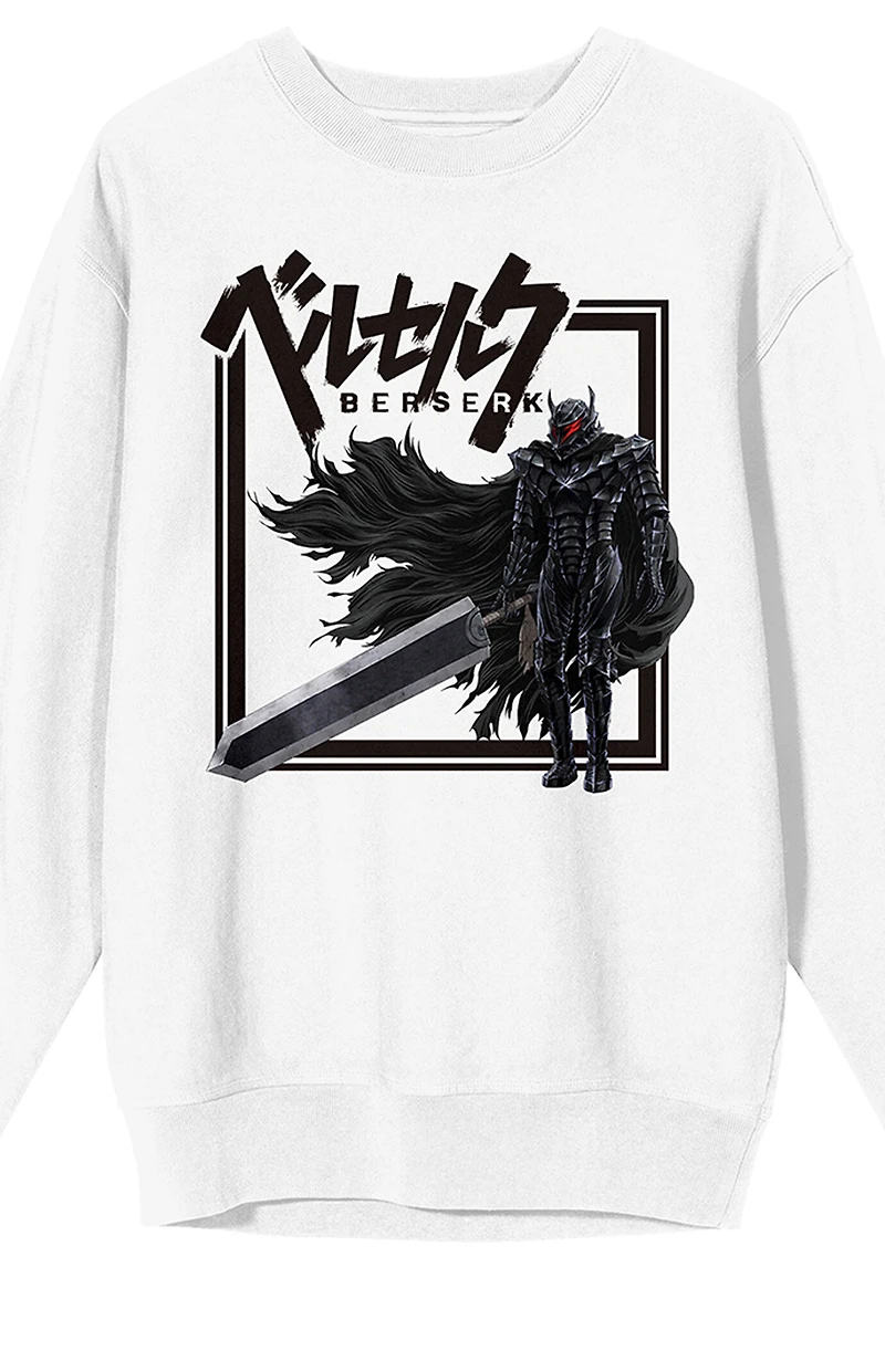 Berserk Warrior Silhouette Crew Neck Sweatshirt