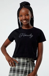 Pacsun Kids Howdy Rhinestone Skimmer T-Shirt
