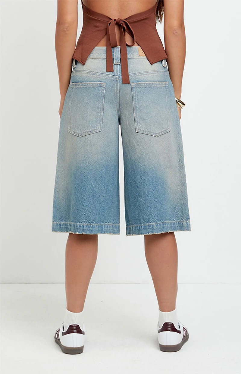 Pacsun Peyton Extreme Jorts Light Blue Tint
