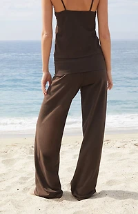 John Galt Brown Priscilla Flare Pants