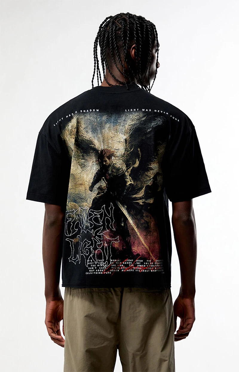 Pacsun Fallen Light Cropped Boxy T-Shirt