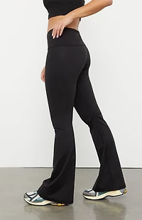 PAC 1980 WHISPER Active Fold-Over Waistband Flare Yoga Pants