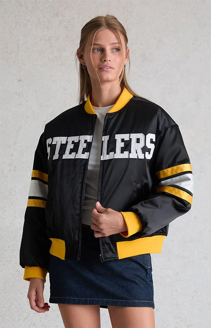 WILD COLLECTIVE x NFL Pittsburgh Steelers Bomber Jacket