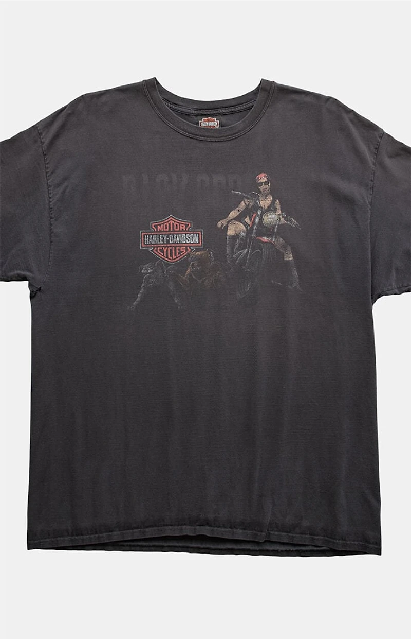 PS VINTAGE Charcoal 2000s Harley Davidson Graphic T-Shirt