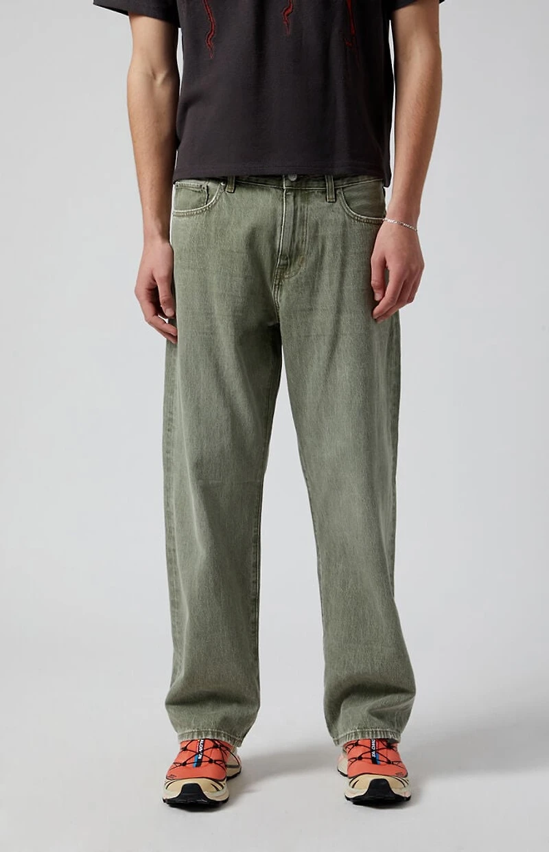 Pacsun Dylan Baggy Jeans Overdyed Olive