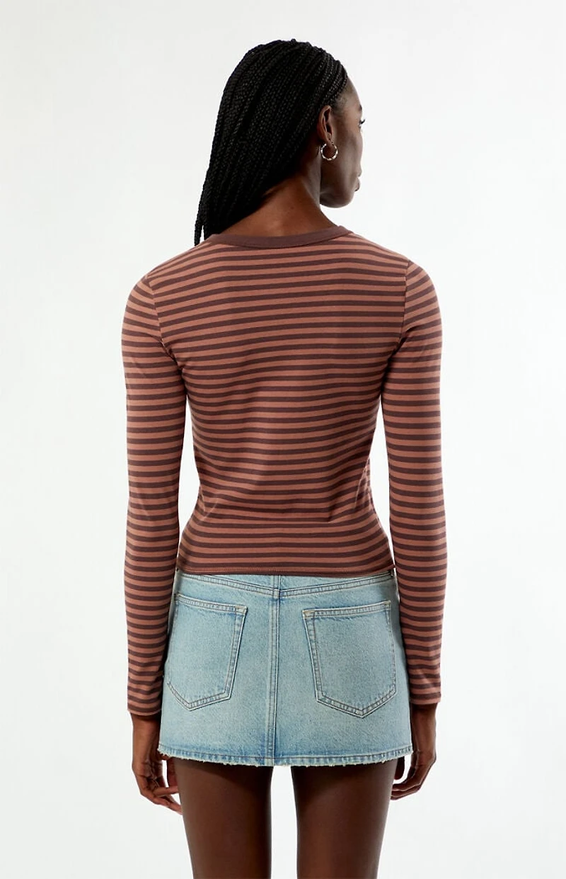 Your Favorite Champs Striped Long Sleeve T-Shirt