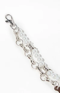 Pacsun Barbed Pearl Double Wallet Chain