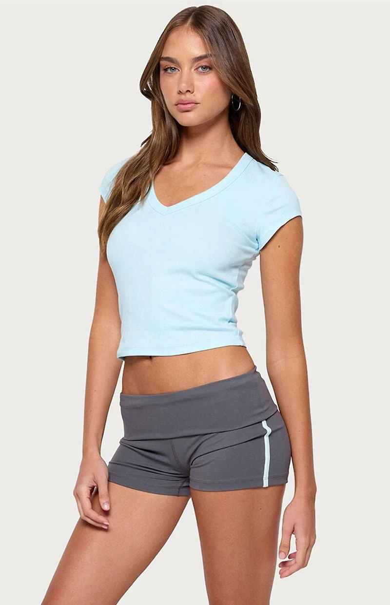 Edikted Gillie Ribbed T-Shirt