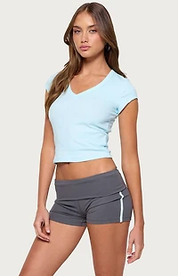 Edikted Gillie Ribbed T-Shirt