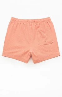 Pacsun Lucy's Seersucker 4.5" Swim Trunks