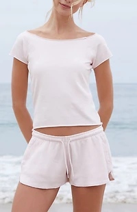 John Galt Pink Summer Thermal Shorts