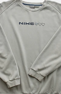 PS VINTAGE Beige 2000s Nike Crew Neck Sweatshirt