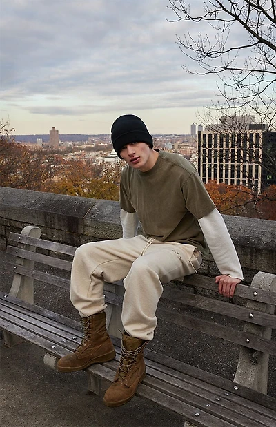 A.R.C. Green Vintage Wash Heavyweight Oversized T-Shirt