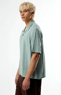 Pacsun Sage Striped Oversized Camp Shirt