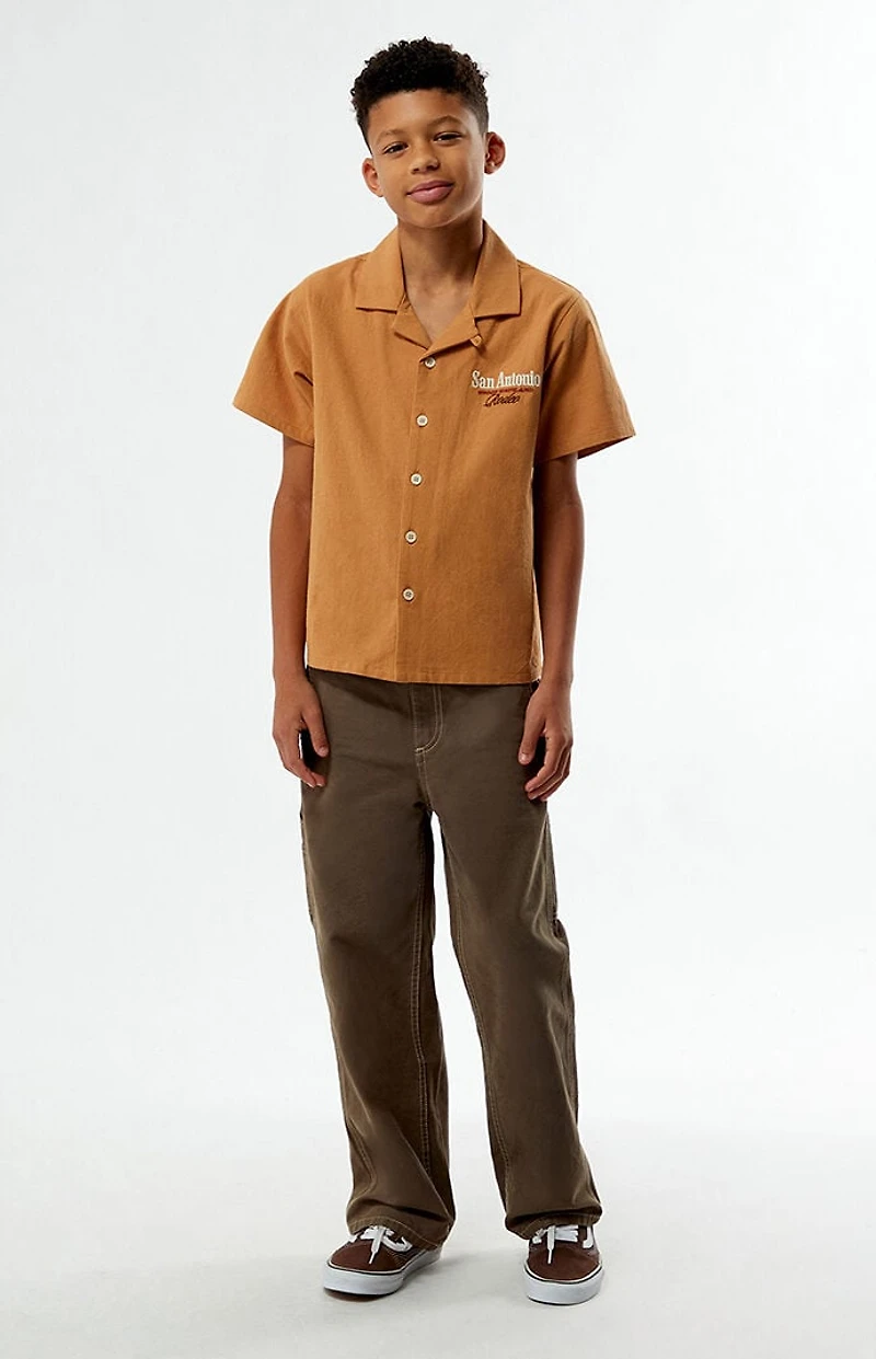 Pacsun Kids Baggy Pants Carpenter Brown