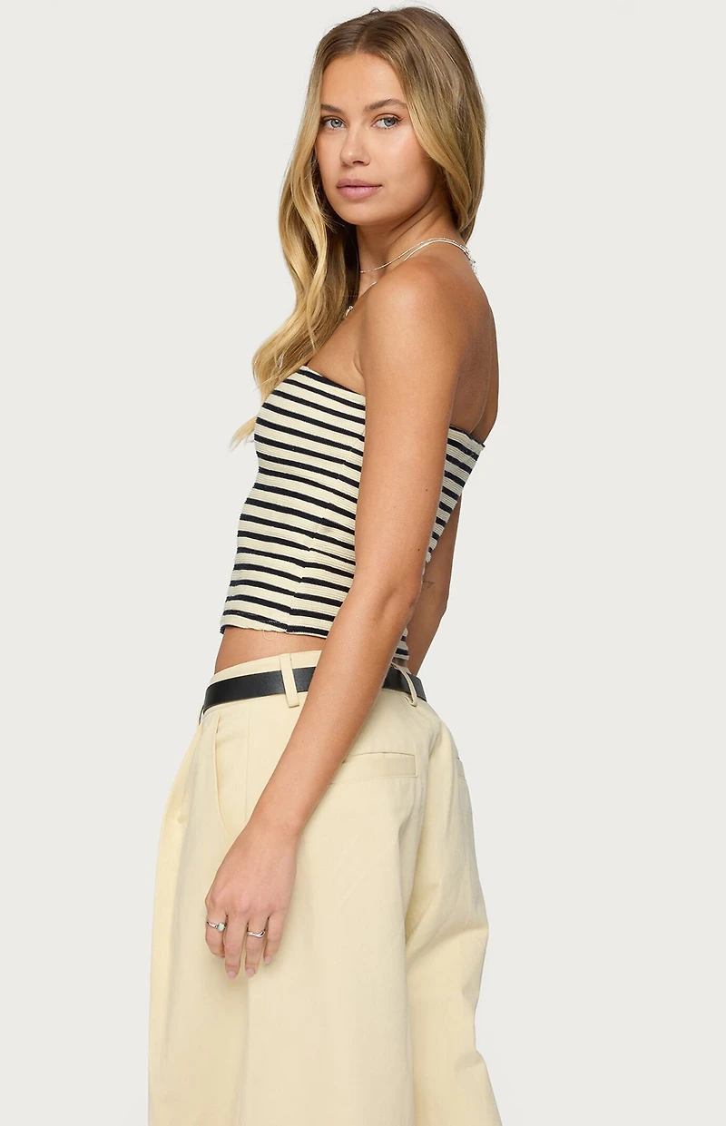 Edikted Odora Striped Tube Top
