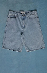 Pacsun Austin Extreme Baggy Jean Shorts Light Blue