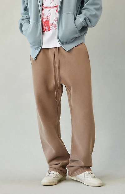 Pacsun Brown Washed Baggy Sweatpants