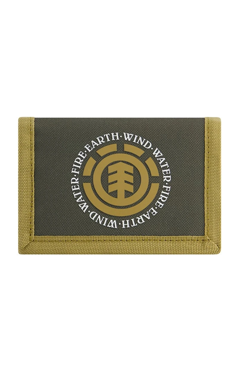 Element Olive Tri-Fold Logo Wallet