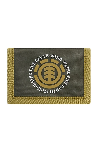 Element Olive Tri-Fold Logo Wallet