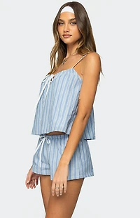 Edikted Birkley Striped Babydoll Top