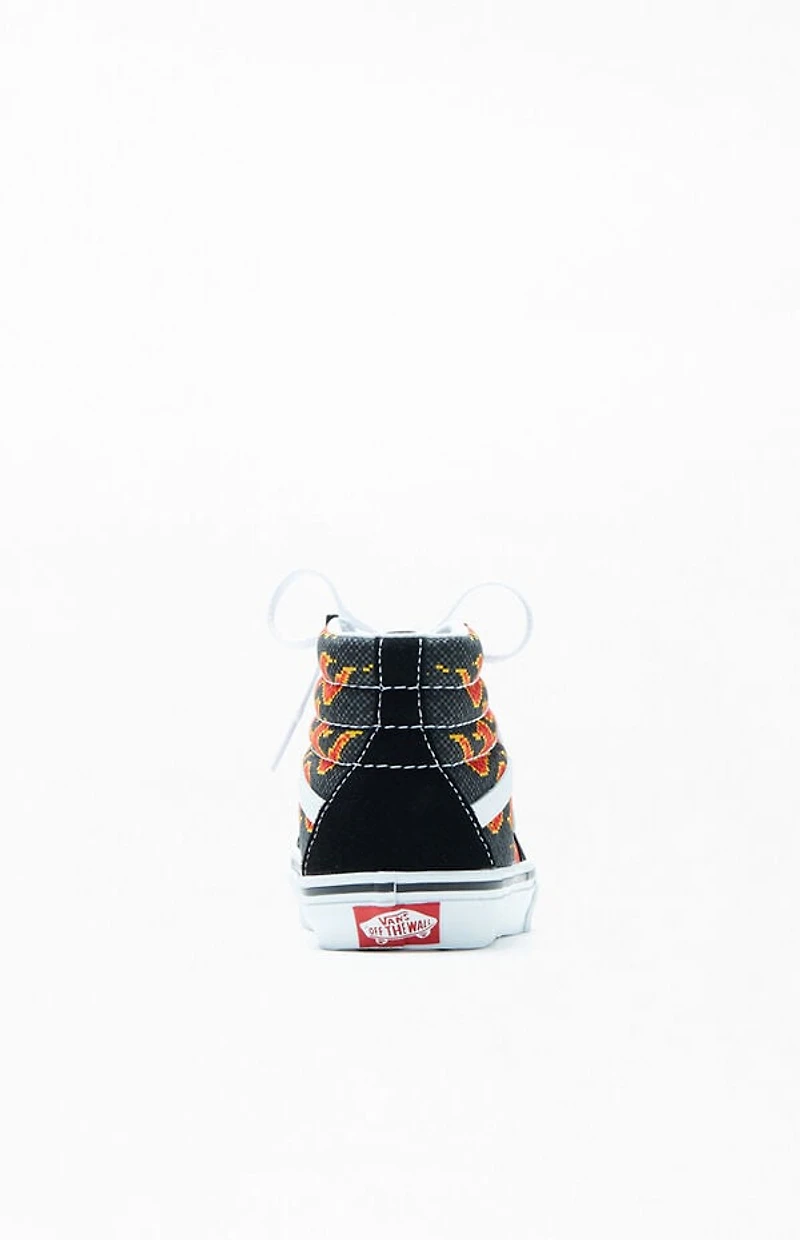 Vans Kids Pixel Flame Sk8-Hi Shoes