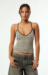 Your Favorite Elle Easy V-Neck Striped Tank Top