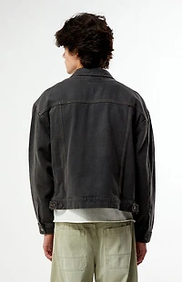 Pacsun Mason Washed Black Denim Jacket