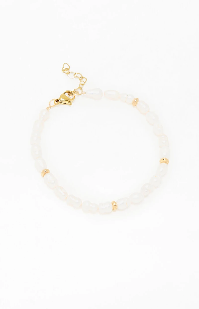 John Galt Faux Pearl Bracelet