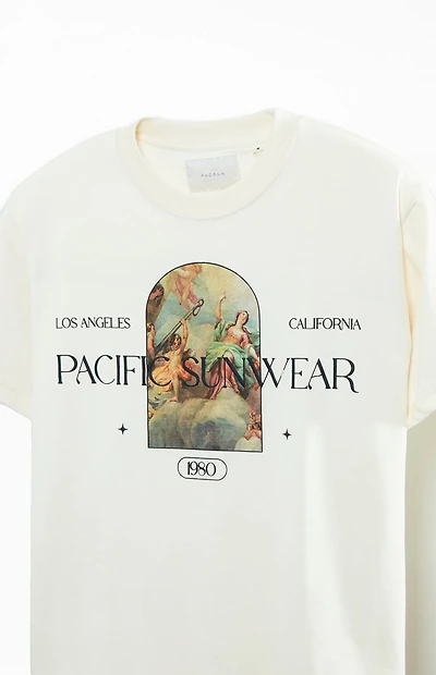 Pacsun Cream Pacific Sunwear Renaissance Oversized T-Shirt