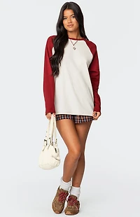 Edikted Me Time Oversized Waffle Top