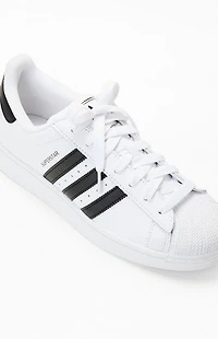 adidas White & Black Superstar II Shoes