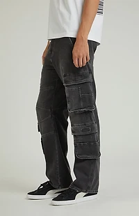 Pacsun Dylan Cargo Baggy Jeans Black