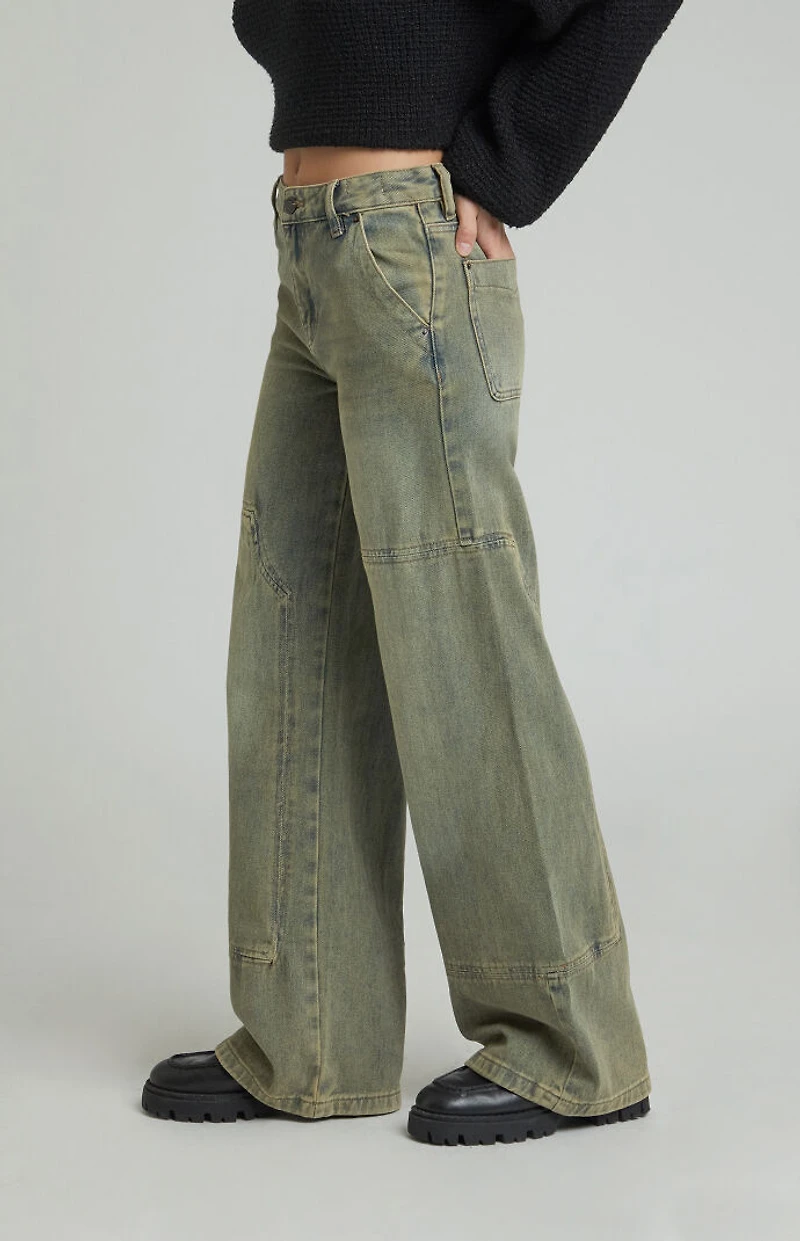 Pacsun Jessie High Waisted Baggy Carpenter Pants