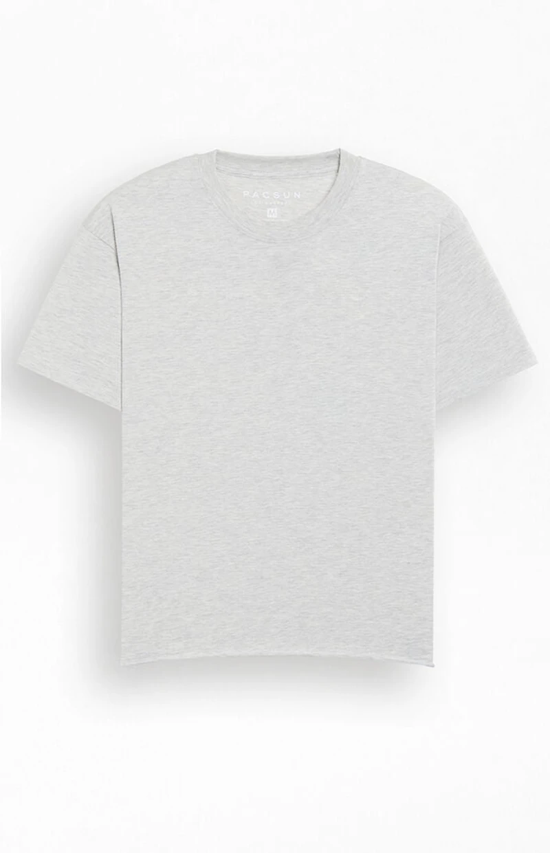 Pacsun Heather Grey Premium Cropped T-Shirt