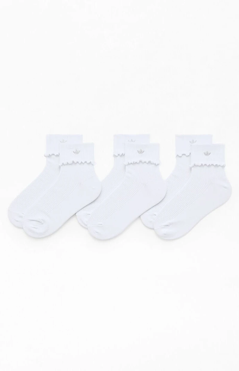 adidas 3-Pack Originals Cuffed Ruffle Socks