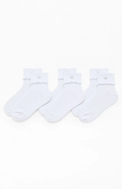 adidas 3-Pack Originals Cuffed Ruffle Socks