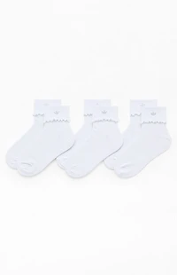 adidas 3-Pack Originals Cuffed Ruffle Socks