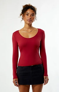 Your Favorite Demi Scoop Neck Long Sleeve Top